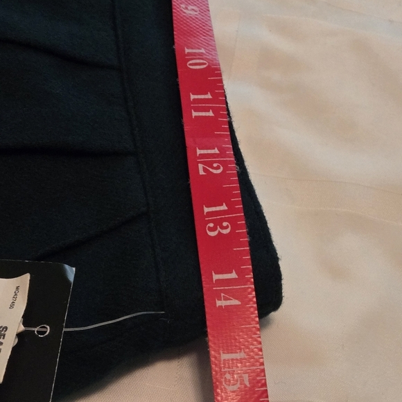Vintage 80s Sag Harbor 100% Wool Pencil Skirt NWT Hunter Green Pure New Wool 12 - Picture 11 of 13